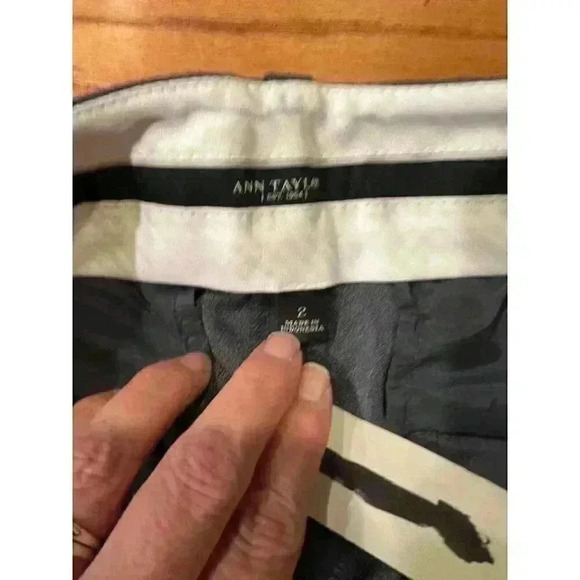 Ann Taylor Women's Dress Pants Size 2 Gray $118 NWT - Picture 2 of 6